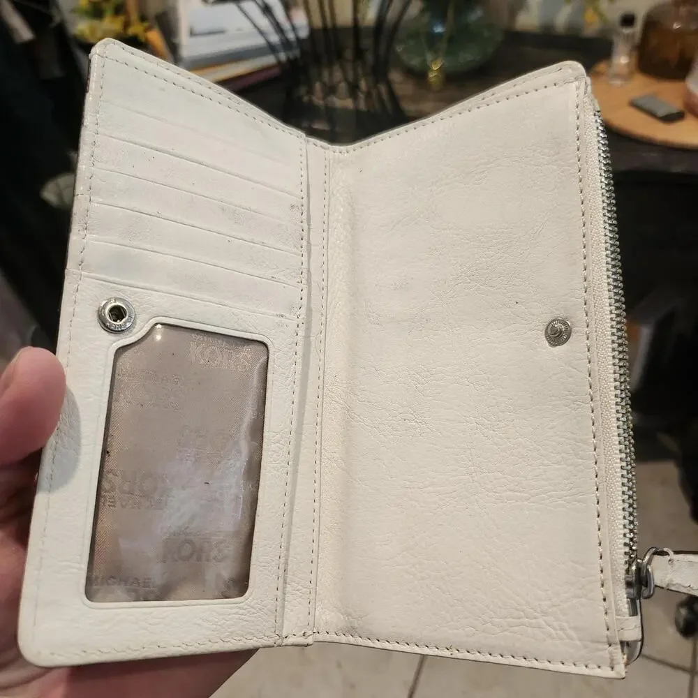 Michael kors studded bifold wallet